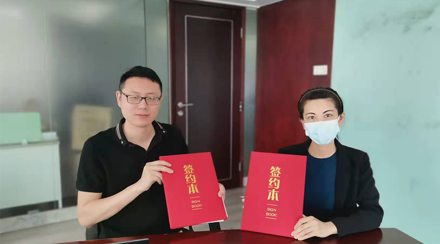 祝賀！金環(huán)電器與寧波某品牌電商客戶再次合作，簽約成功！